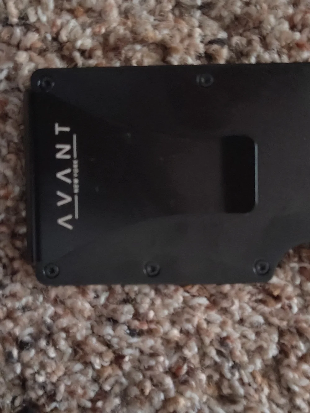 Avant Slim Metal Card Holder Wallet in Black